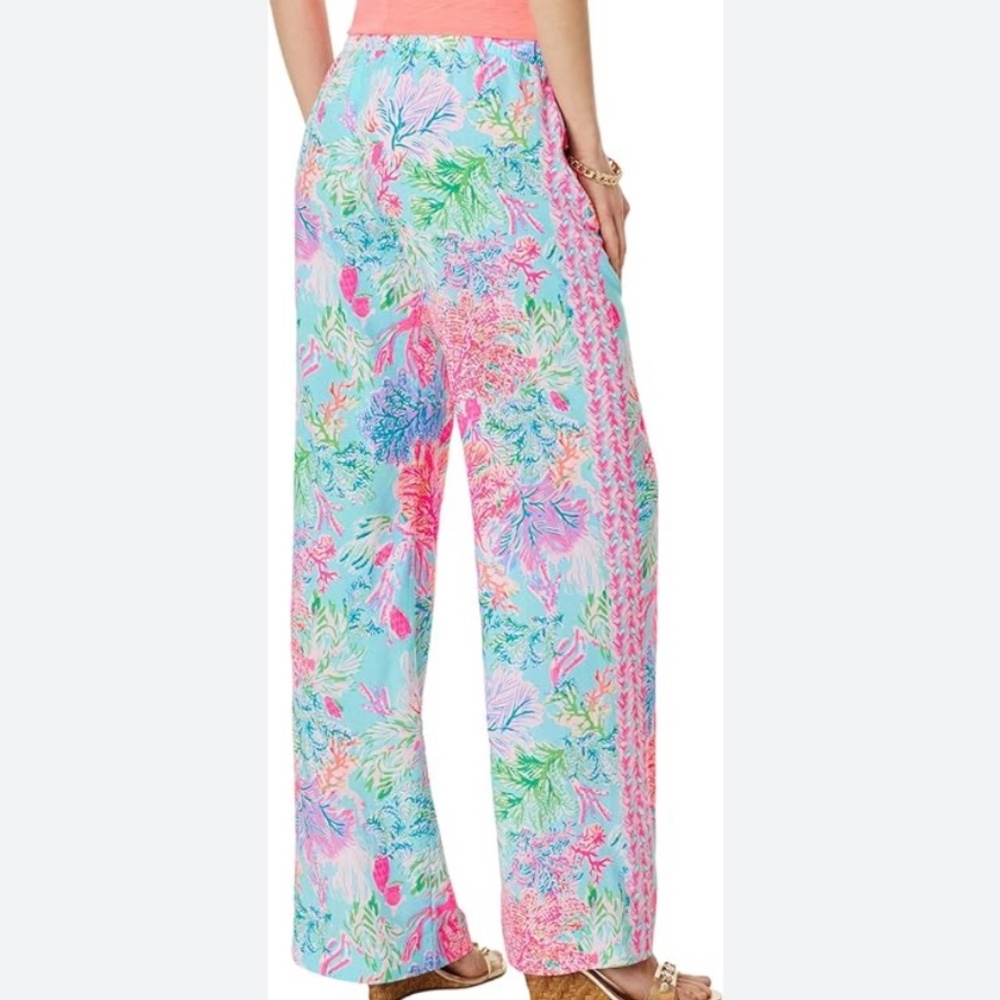 Lilly Pulitzer Colorful Wide Leg Pants - Picture 3 of 16